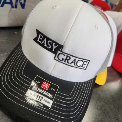 Easy Grace Baseball Hat (Black & White)