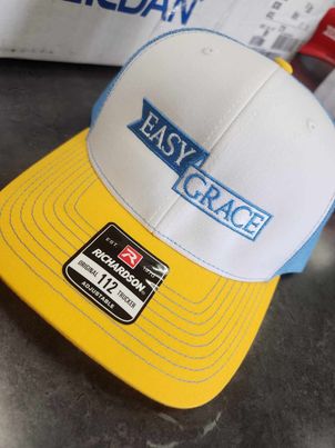 Easy Grace Baseball Hat (Yellow & Blue)