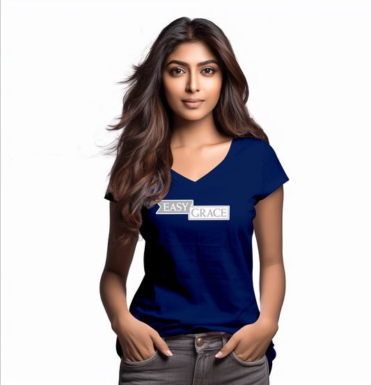 Easy Grace Apparel T Shirt : Blue & Grey