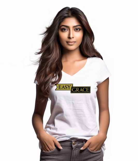 Easy Grace Women's Black & Gold Logo
