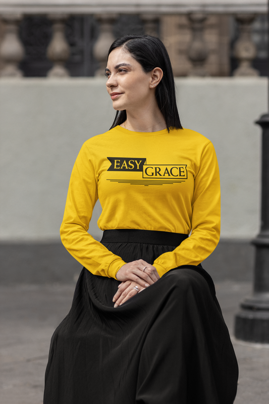 Easy Grace Apparel: Yellow Long Sleeve T