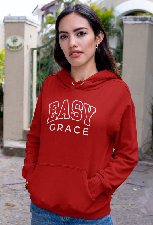 The Easy Grace Women’s Hoodie: Crimson Red