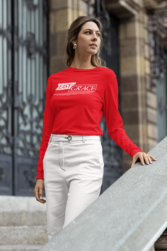 Easy Grace Apparel: Red Long Sleeve T