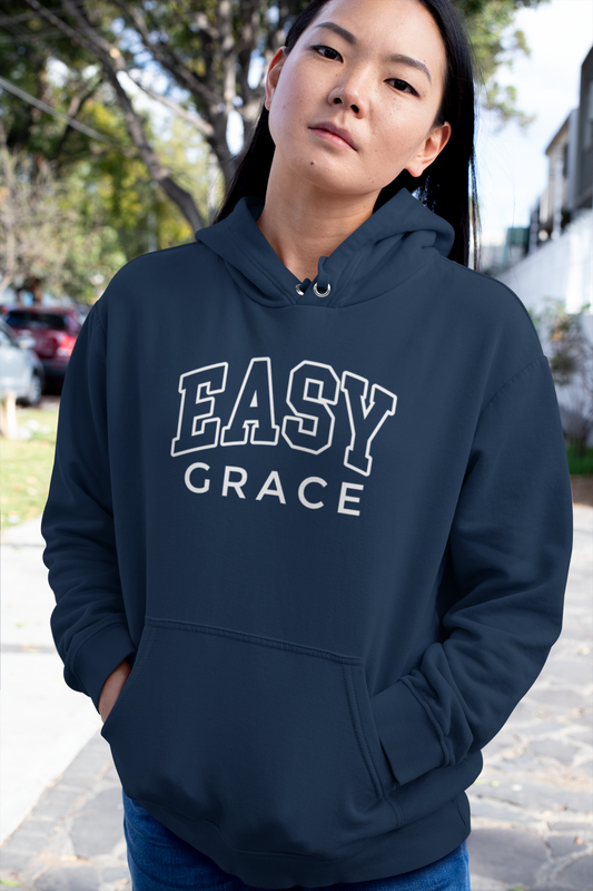 The Easy Grace Women’s Hoodie: Navy Blue