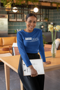 Easy Grace Apparel: Blue Long Sleeve T
